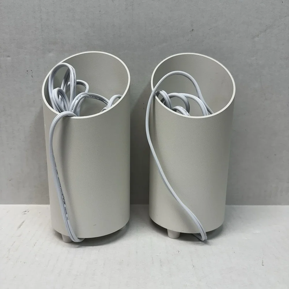 Sunvie 2‎ Pack White Indoor Floor Can Lights Uplighting Indoor Spotlight w/2700K